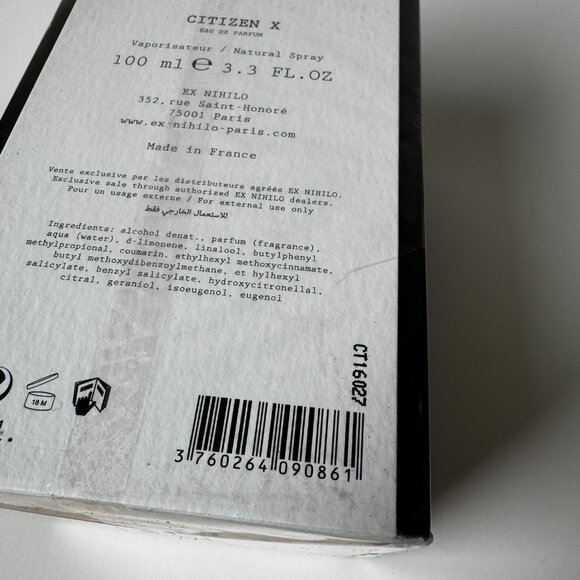 Ex Nihilo Citizen X 100mls AUTHENTIC - Picture 5 of 6